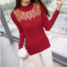 Load image into Gallery viewer, Women Stunning Slim Knitted Lace Patchwork Sweaters freeshipping - Tyche Ace