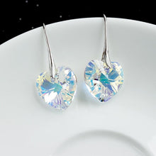 Load image into Gallery viewer, Women Swarovski Crystal Heart Drop Earrings freeshipping - Tyche Ace