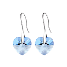 Load image into Gallery viewer, Women Swarovski Crystal Heart Drop Earrings freeshipping - Tyche Ace