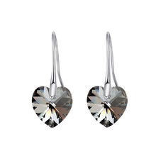 Load image into Gallery viewer, Women Swarovski Crystal Heart Drop Earrings freeshipping - Tyche Ace