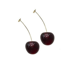 Load image into Gallery viewer, Women Sweet Red Fruit Gold Drop Dangle Earrings freeshipping - Tyche Ace