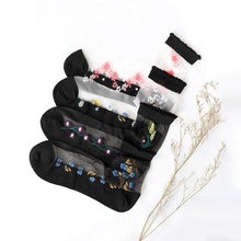 Load image into Gallery viewer, Women Transparent Lace Ruffle Soft  Sheer Silk Elastic Mesh Frill Trim Socks freeshipping - Tyche Ace