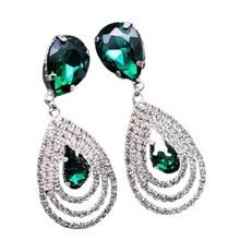 Load image into Gallery viewer, Women Trendy Rhinestone Crystal Bracelet Earrings Set freeshipping - Tyche Ace