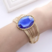 Load image into Gallery viewer, Women Unique Design Wire Multilayer Stone Wide Bangle freeshipping - Tyche Ace