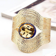 Load image into Gallery viewer, Women Unique Design Wire Multilayer Stone Wide Bangle freeshipping - Tyche Ace