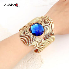 Load image into Gallery viewer, Women Unique Design Wire Multilayer Stone Wide Bangle freeshipping - Tyche Ace