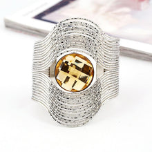 Load image into Gallery viewer, Women Unique Design Wire Multilayer Stone Wide Bangle freeshipping - Tyche Ace