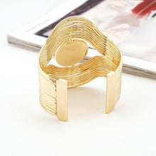Load image into Gallery viewer, Women Unique Design Wire Multilayer Stone Wide Bangle freeshipping - Tyche Ace