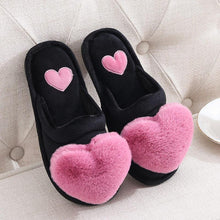 Load image into Gallery viewer, Non Slip Plush Heart Design Fluffy Slippers For Women freeshipping - Tyche Ace