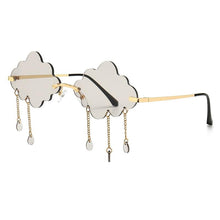 Load image into Gallery viewer, Women Vintage Clouds Tassel Rimless Frameless Driving Glasses freeshipping - Tyche Ace