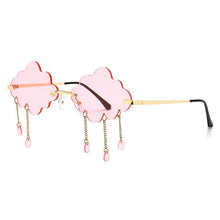 Load image into Gallery viewer, Women Vintage Clouds Tassel Rimless Frameless Driving Glasses freeshipping - Tyche Ace