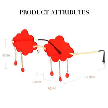 Load image into Gallery viewer, Women Vintage Clouds Tassel Rimless Frameless Driving Glasses freeshipping - Tyche Ace