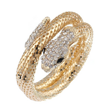 Load image into Gallery viewer, Women Vintage Crystal Cuff Snake Style Bangles freeshipping - Tyche Ace