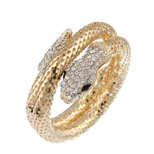 Load image into Gallery viewer, Women Vintage Crystal Cuff Snake Style Bangles freeshipping - Tyche Ace