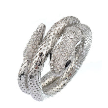 Load image into Gallery viewer, Women Vintage Crystal Cuff Snake Style Bangles freeshipping - Tyche Ace
