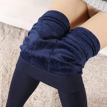 Load image into Gallery viewer, Women Warm Casual Knitted Velvet Elastic Skinny Leggings freeshipping - Tyche Ace