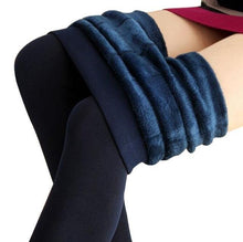 Load image into Gallery viewer, Women Warm Casual Knitted Velvet Elastic Skinny Leggings freeshipping - Tyche Ace