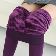 Load image into Gallery viewer, Women Warm Casual Knitted Velvet Elastic Skinny Leggings freeshipping - Tyche Ace