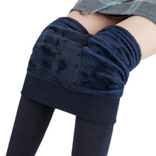 Load image into Gallery viewer, Women  Warm High Waist Thick Velvet Stretchy Leggings freeshipping - Tyche Ace