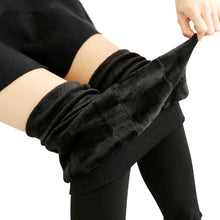 Load image into Gallery viewer, Women  Warm High Waist Thick Velvet Stretchy Leggings freeshipping - Tyche Ace