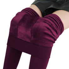 Load image into Gallery viewer, Women  Warm High Waist Thick Velvet Stretchy Leggings freeshipping - Tyche Ace