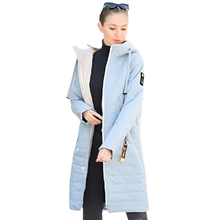 Load image into Gallery viewer, Women Warm Thin Cotton Long Outwear Hooded Parka Jacket freeshipping - Tyche Ace