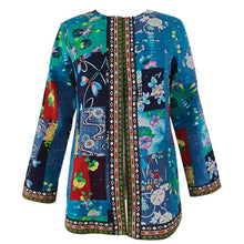 Load image into Gallery viewer, Women Winter Ethnic Floral Print Long Sleeve Loose Jacket Coat freeshipping - Tyche Ace