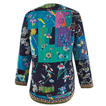 Load image into Gallery viewer, Women Winter Ethnic Floral Print Long Sleeve Loose Jacket Coat freeshipping - Tyche Ace