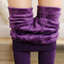 Load image into Gallery viewer, Women Winter Thick Velvet Skinny High Elasticity Slim Fit Leggings freeshipping - Tyche Ace
