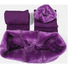 Load image into Gallery viewer, Women Winter Warm High Waist Velvet Lined Leggings freeshipping - Tyche Ace