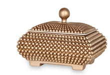 Load image into Gallery viewer, Elevate Your Space- Luxury Decorative Studded Gold Trim Box - Tyche Ace
