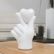 Load image into Gallery viewer, Resin Heart hand gesture home decorative accessories 
