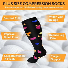 Load image into Gallery viewer, Plus size compression socks promote circulation flying socks
