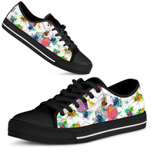 Load image into Gallery viewer, Women Bee Pattern Low Top Casual  Canvas Sneakers - Tyche Ace
