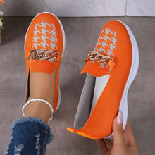Load image into Gallery viewer, Comfortable loafers for women, casual loafers for women with chain decor - Tyche Ace
