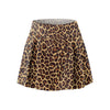 Women Performance Cheetah Print Skirt Skort -Tennis Golf Workout