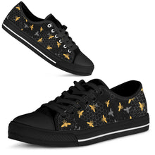 Load image into Gallery viewer, Women Bee Pattern Low Top Casual  Canvas Sneakers - Tyche Ace
