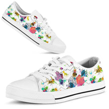 Load image into Gallery viewer, Women Bee Pattern Low Top Casual  Canvas Sneakers - Tyche Ace
