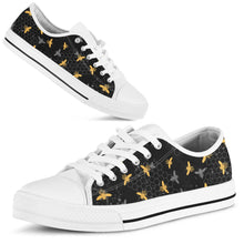 Load image into Gallery viewer, Women Bee Pattern Low Top Casual  Canvas Sneakers - Tyche Ace
