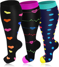 Load image into Gallery viewer, Plus size compression socks promote circulation flying socks
