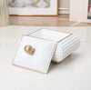 Elevate Your Space- Luxury Decorative Studded Gold Trim Box