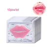 10Pcs Crystal Hydrating Anti-Wrinkle Collagen Lip Moisture Mask Patches freeshipping - Tyche Ace