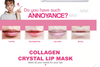 10Pcs Crystal Hydrating Anti-Wrinkle Collagen Lip Moisture Mask Patches freeshipping - Tyche Ace