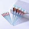 10pcs Unicorn Diamond Shaped Design Glitter Makeup Brushes Sets freeshipping - Tyche Ace