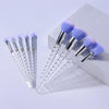 10pcs Unicorn Diamond Shaped Design Glitter Makeup Brushes Sets freeshipping - Tyche Ace