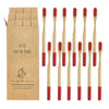 12 Pcs Natural Eco-Friendly Bamboo Handle Medium Bristle Toothbrushes freeshipping - Tyche Ace