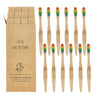 12pcs  Eco-friendly Natural Bamboo Charcoal Soft Bristles Tooth Brush freeshipping - Tyche Ace