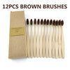 12Pcs Pack Rainbow Natural Soft Hair  Bamboo Toothbrushes freeshipping - Tyche Ace