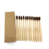 12Pcs/Pack Eco Friendly Natural Bamboo Charcoal Soft Hair Tooth  Brushes freeshipping - Tyche Ace