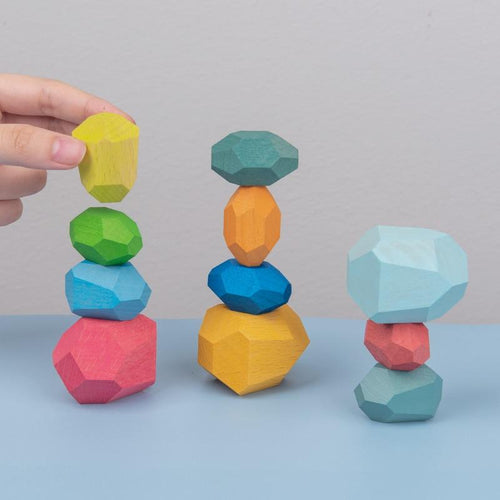 16 Piece Natural Wood Stacking Blocks Educational Toys For Toddlers freeshipping - Tyche Ace